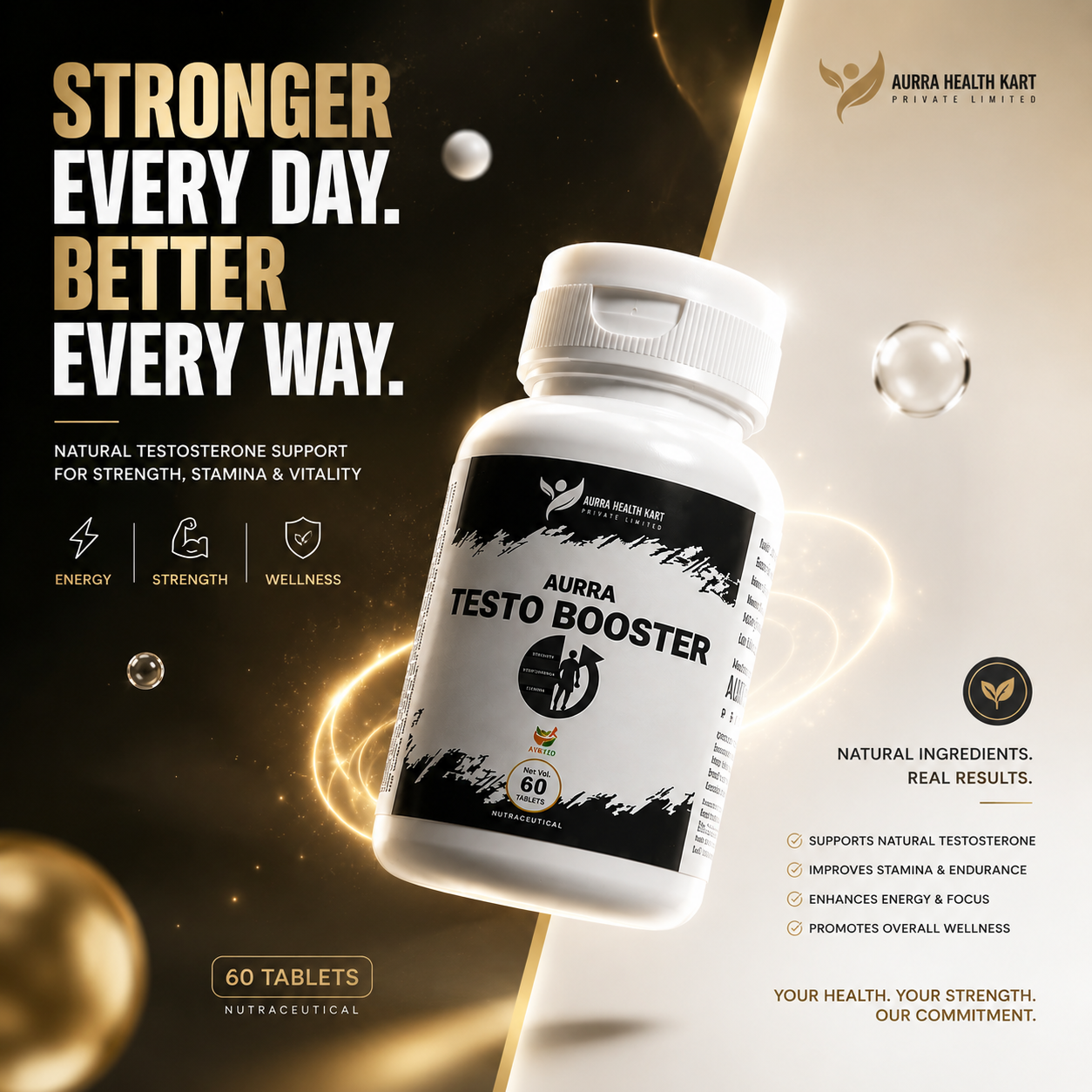 Ayurvedic Testosterone Booster – Natural Vitality & Strength Supplement