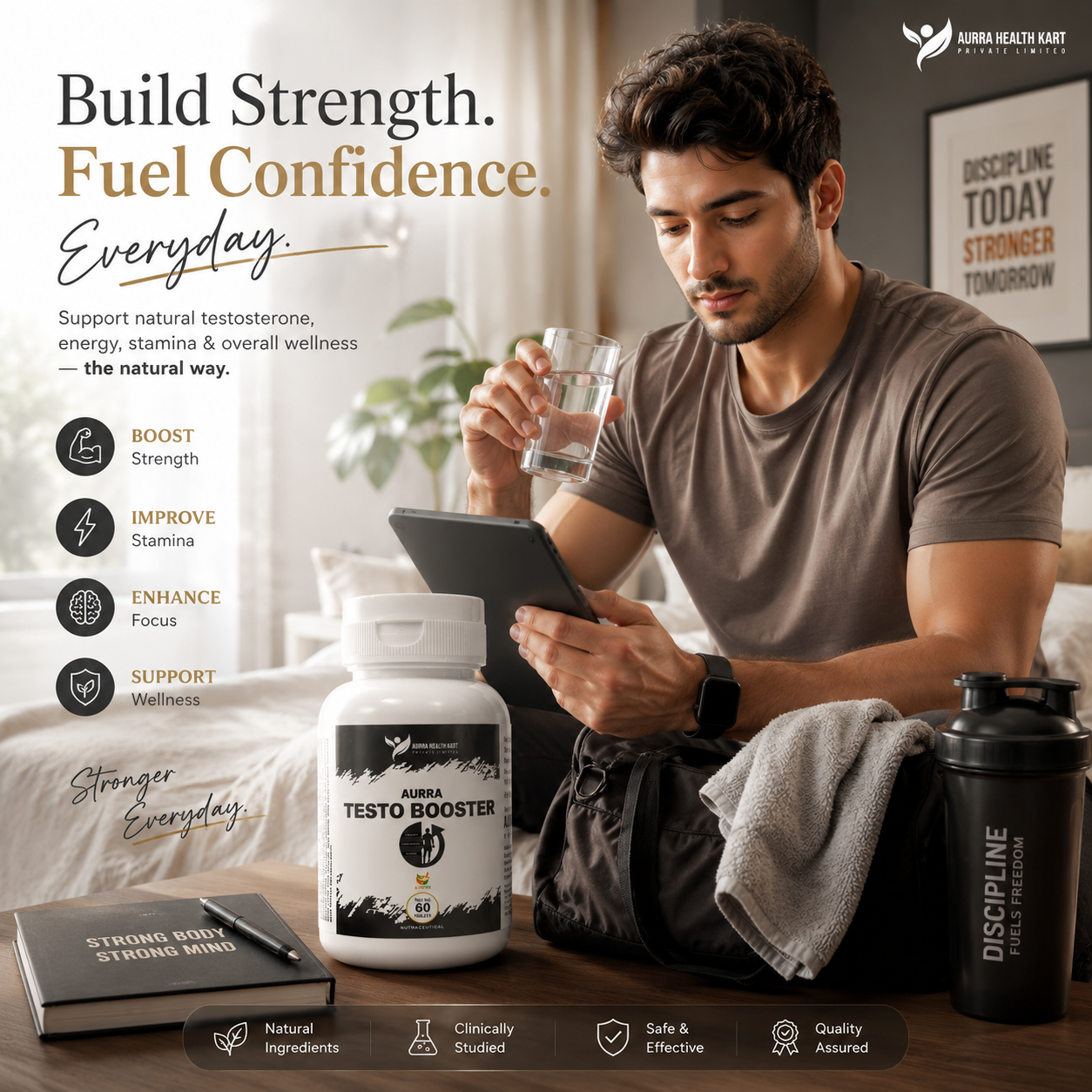 Ayurvedic Testosterone Booster – Natural Vitality & Strength Supplement