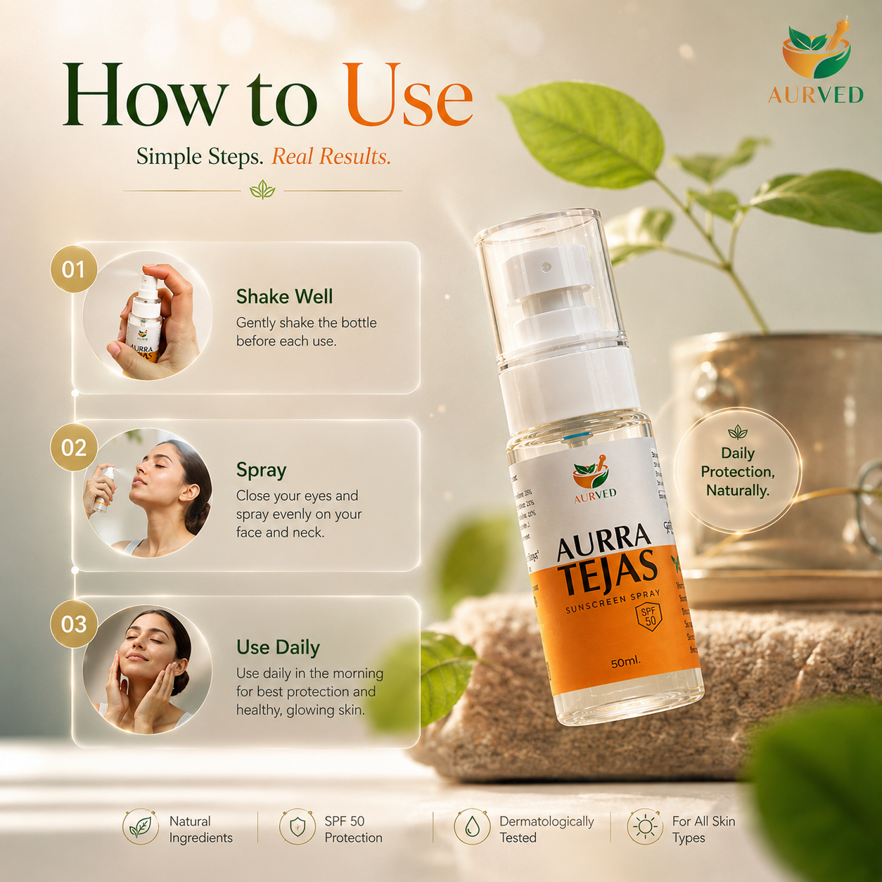 Aurra Tejas – Ayurvedic Skin Radiance & Glow Supplement for Luminous Skin