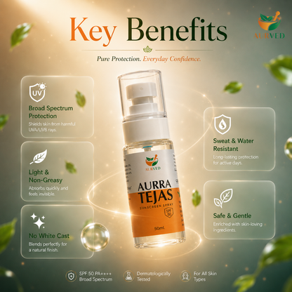 Aurra Tejas – Ayurvedic Skin Radiance & Glow Supplement for Luminous Skin