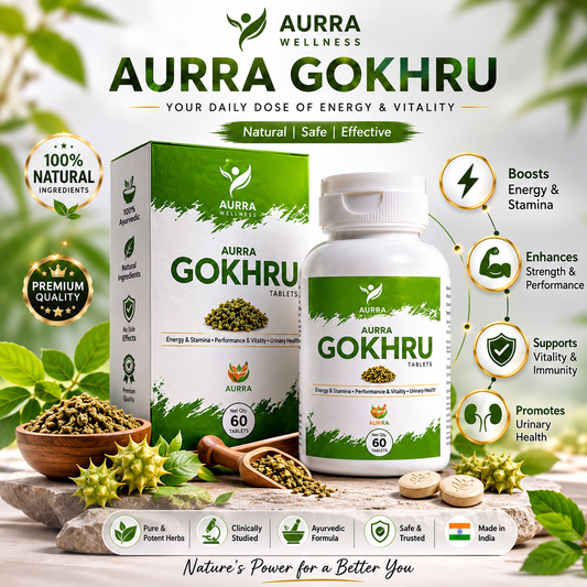 Ayurvedic Gokhru (Gokshura) Capsules – Natural Kidney, Vitality & Hormone Support