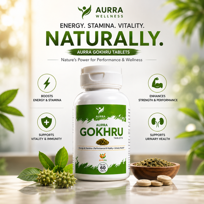Ayurvedic Gokhru (Gokshura) Capsules – Natural Kidney, Vitality & Hormone Support