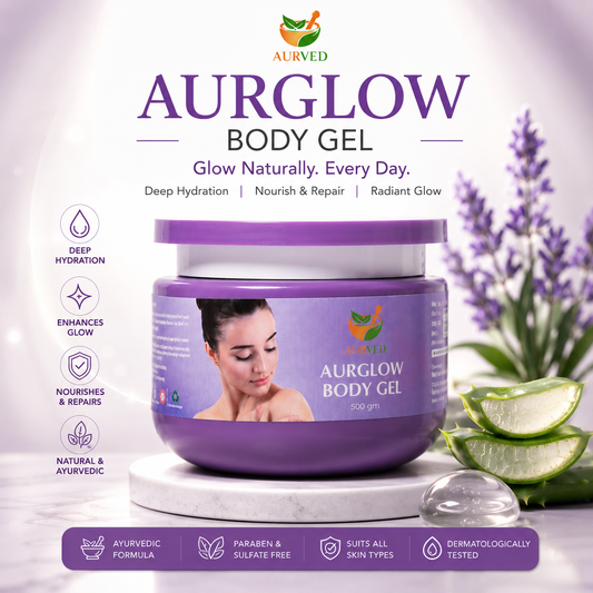 AurGlow Ayurvedic Body Gel | Natural Hydration & Glowing Skin