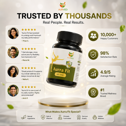 AURVED AurShield Ayurvedic Immunity Booster | Strengthens Natural Defence | Rich in Antioxidants & Adaptogens | 100% Natural Herbal Formula
