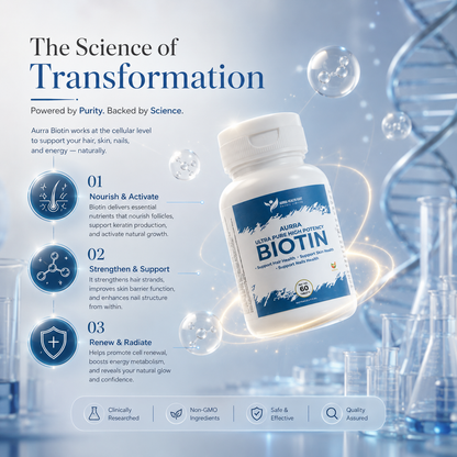 Biotin Supplement – Hair, Skin & Nail Growth Support