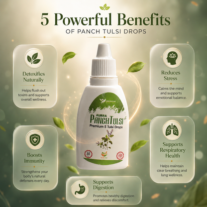 Panch Tulsi Drops – 5-in-1 Holy Basil Immunity Booster